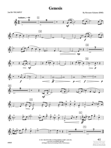 Genesis: 2nd B-flat Trumpet