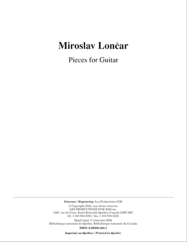 Pieces for Guitar