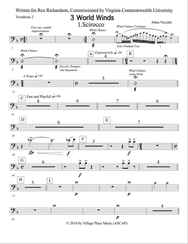 Three World Winds: 2nd Trombone
