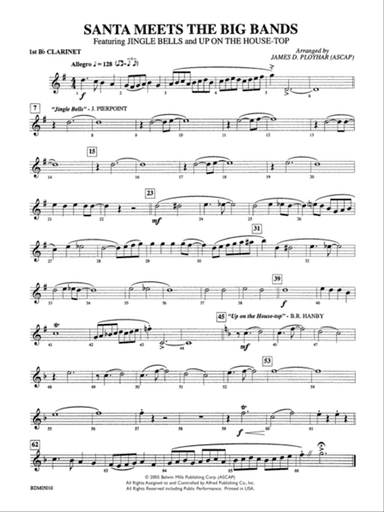 Santa Meets the Big Bands: 1st B-flat Clarinet