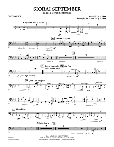 Siorai September - Trombone 3