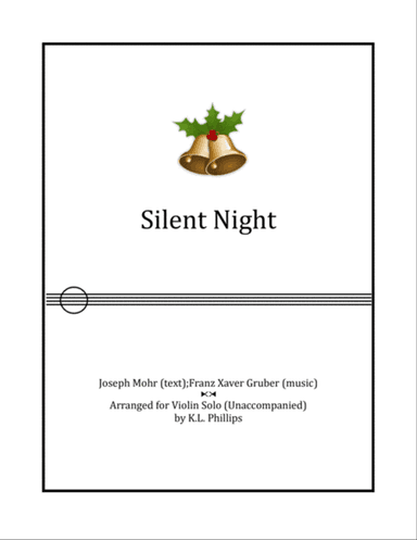 Silent Night - Unaccompanied Violin Solo