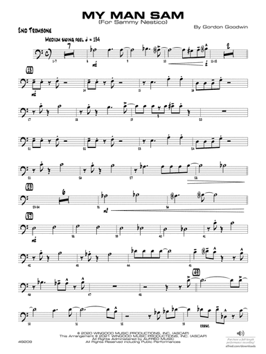 My Man Sam: 2nd Trombone