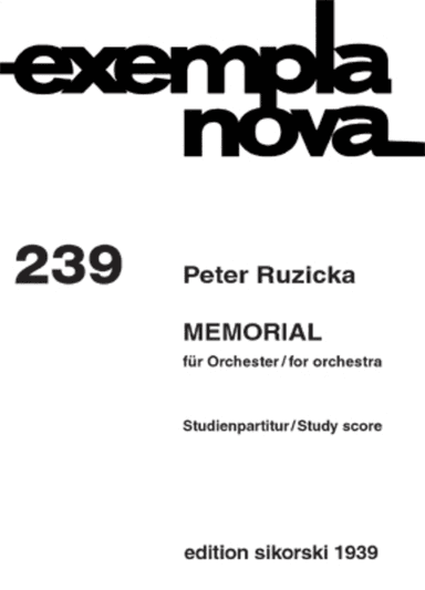 Memorial For Orchestra