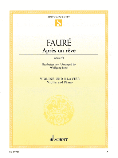 Apres un reve, Op. 7, No. 1