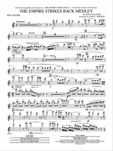 The Empire Strikes Back Medley: Flute