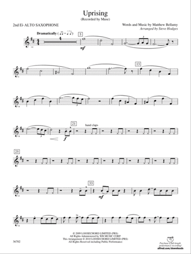 Uprising: 2nd E-flat Alto Saxophone
