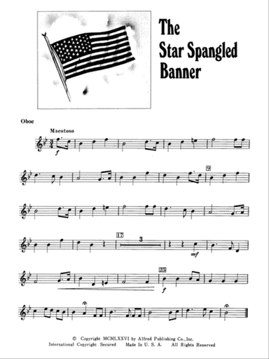 The Star Spangled Banner: Oboe
