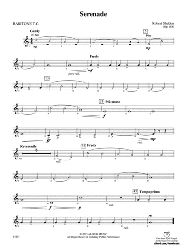 Serenade: Baritone T.C.