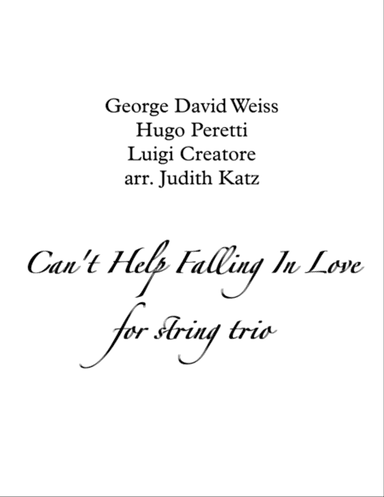 Can't Help Falling In Love