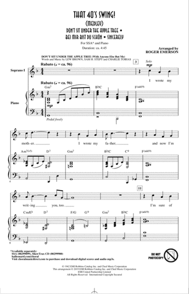 That 40's Swing! (Medley)