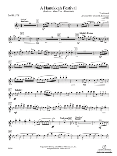 A Hanukkah Festival: 2nd Flute