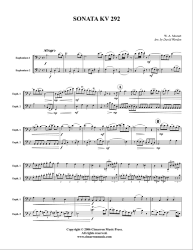 Sonata, KV. 292
