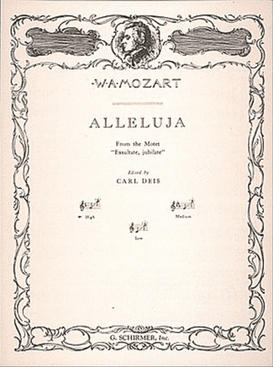 Alleluia (from Exsultate, jubilate)
