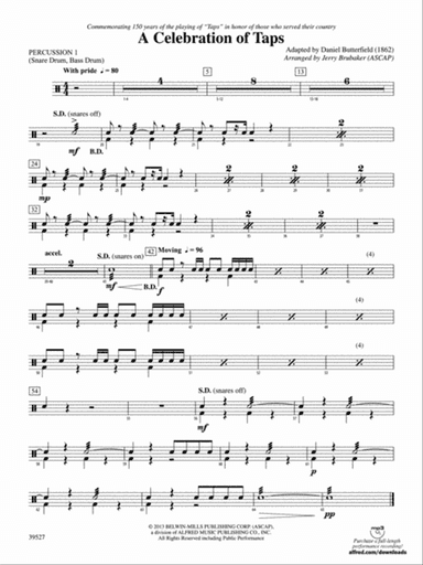 A Celebration of Taps: 1st Percussion