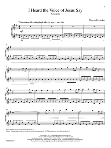 I Heard the Voice of Jesus Say (Downloadable)