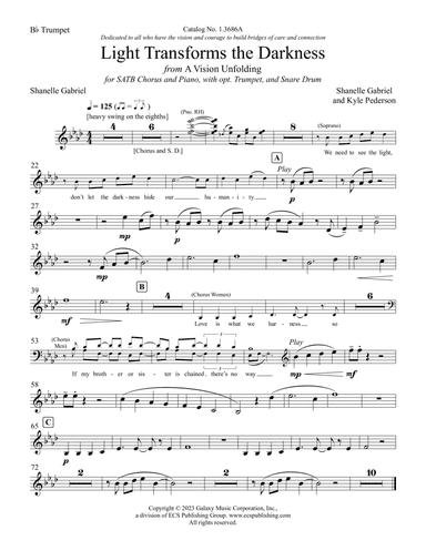 Light Transforms the Darkness: from A Vision Unfolding (Instrumental Parts)