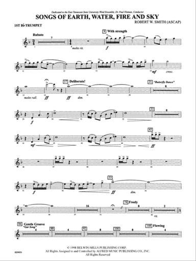 Songs of Earth, Water, Fire and Sky: 1st B-flat Trumpet