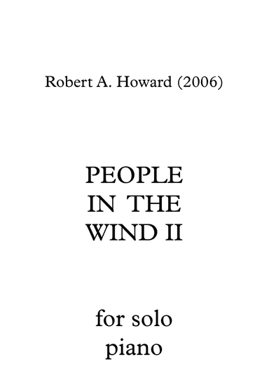 People in the Wind II