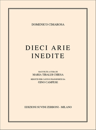 Dieci Arie Inedite