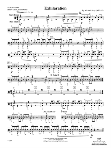 Exhilaration: 1st Percussion