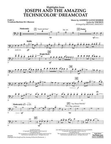 Highlights from Joseph and the Amazing Technicolor Dreamcoat - Pt.4 - Trombone/Bar. B.C./Bsn.