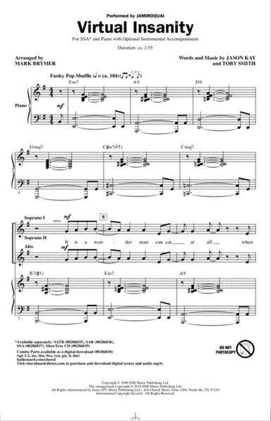Virtual Insanity (arr. Mark Brymer)