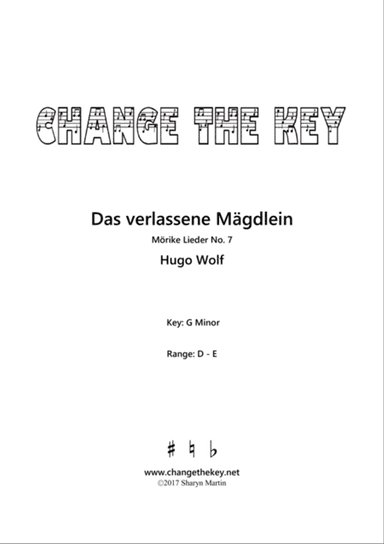 Das verlassene Magdlein - G Minor