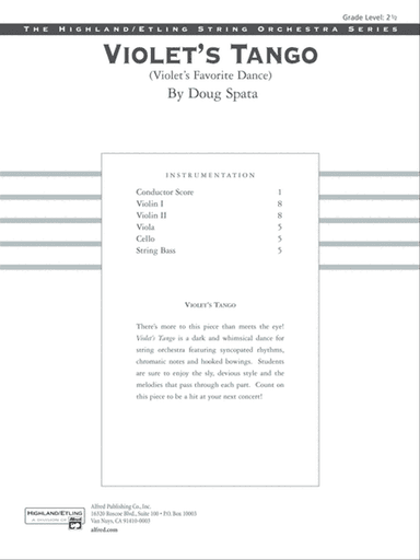 Violet's Tango: Score