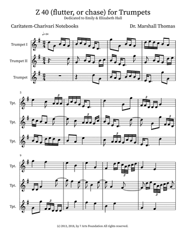 Z 40 (flutter, or chase) for Trumpets
