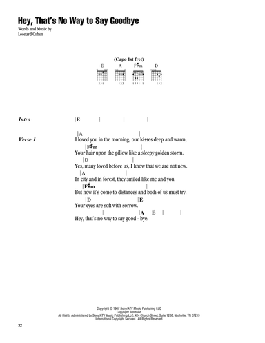 Hey, That's No Way To Say Goodbye