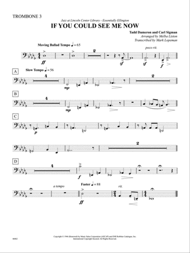 If You Could See Me Now: 3rd Trombone
