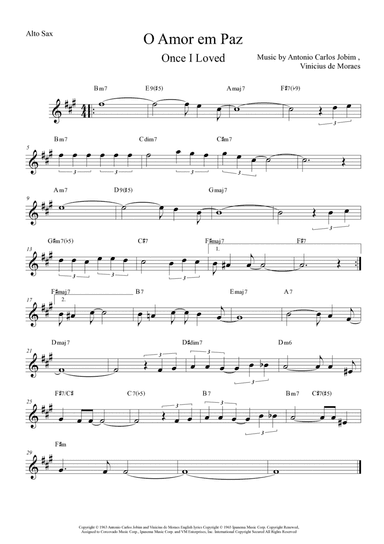 Once I Loved (amor Em Paz) (love In Peace)
