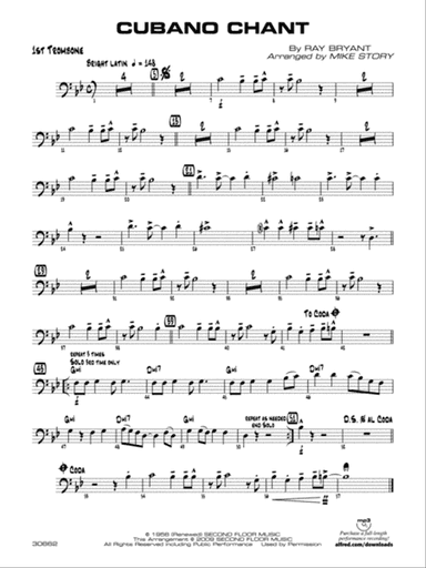 Cubano Chant: 1st Trombone
