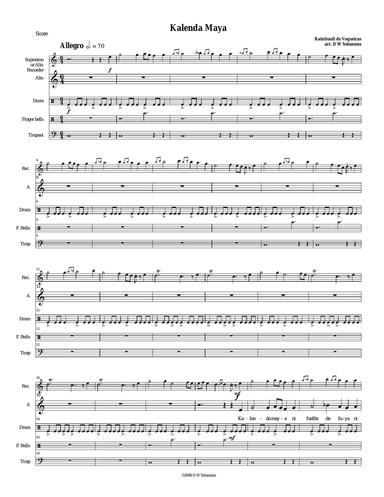 Kalenda Maya for voice, recorder and percussion
