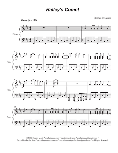 Halley's Comet (Piano solo)