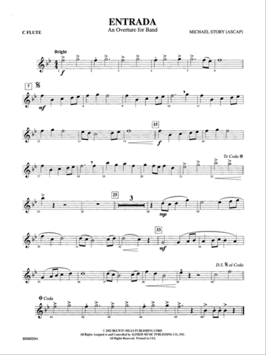 Entrada (An Overture for Band): Flute