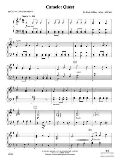 Camelot Quest: Piano Accompaniment