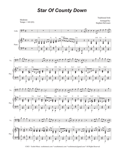Star Of County Down (Cello solo and Piano)