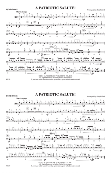 A Patriotic Salute!: Quad-Toms
