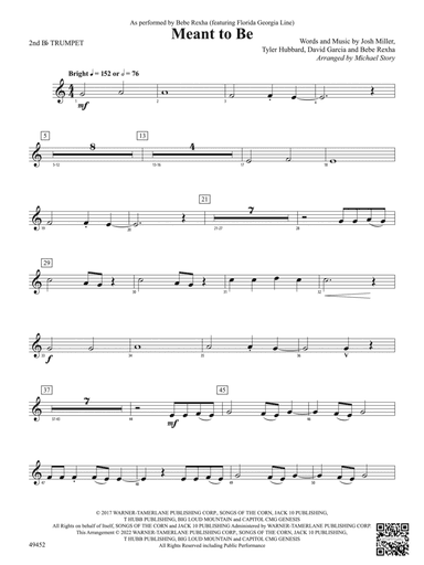 Meant To Be: 2nd B-flat Trumpet
