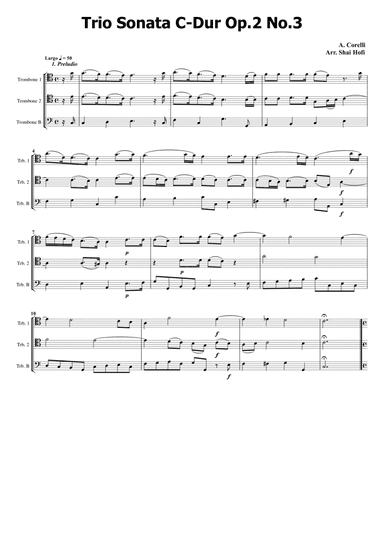 Trio Sonata Op 2 No.3 C Major