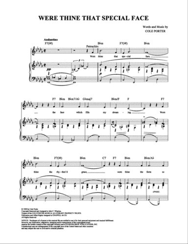 Were Thine That Special Face