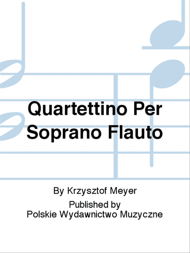 Quartettino Per Soprano Flauto