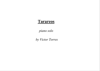 Tarareos for piano solo