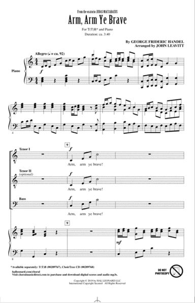 Arm, Arm Ye Brave (arr. John Leavitt)