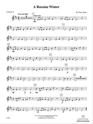 A Russian Winter: 2nd Violin