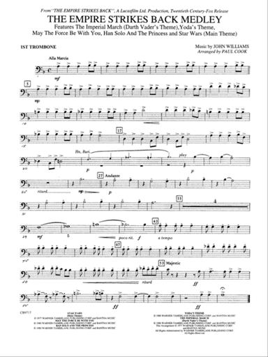 The Empire Strikes Back Medley: 1st Trombone
