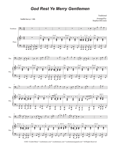 God Rest Ye Merry Gentlemen (Trombone solo and Piano)
