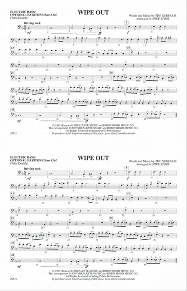 Wipe Out: Electric Bass